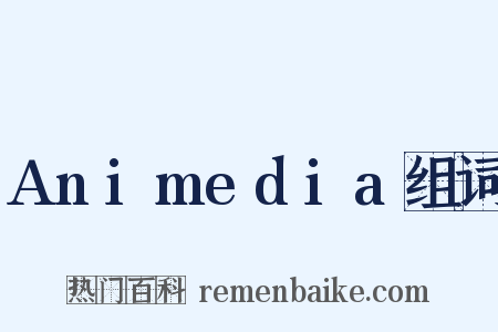 Animedia组词是什么意思的图片